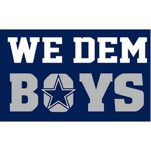 Dallas Cowboys Flag We Dem Boys Banner New 3x5 Feet